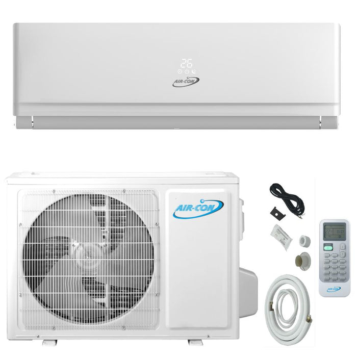 Air-Con Eclipse Series 30000 BTU 18.9 SEER Ductless Mini Split Air Conditioner 15ft Lineset & Wiring - ASPCI/EM4H4S30  Mini Split Systems Direct