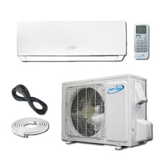 Air-Con Serene Series 24000 BTU 18 SEER Mini Split Air Conditioner 15ft Lineset & Wiring - ASRCI/EM4H4S24  Mini Split Systems Direct