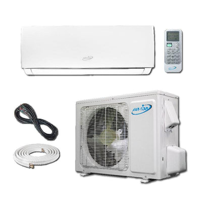 Air-Con Serene Series 24000 BTU 18 SEER Mini Split Air Conditioner 15ft Lineset & Wiring - ASRCI/EM4H4S24  Mini Split Systems Direct