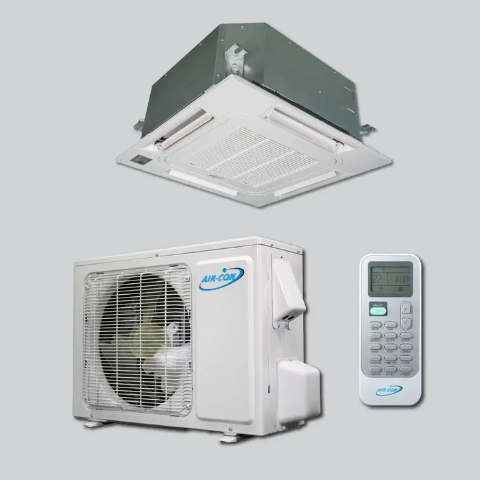 Air-Con Sky Pro 24000 BTU Cassette Type Ductless Air Conditioner 19 SEER - ASLEC4H4S24 / ASLCI4H4S24  Mini Split Systems Direct
