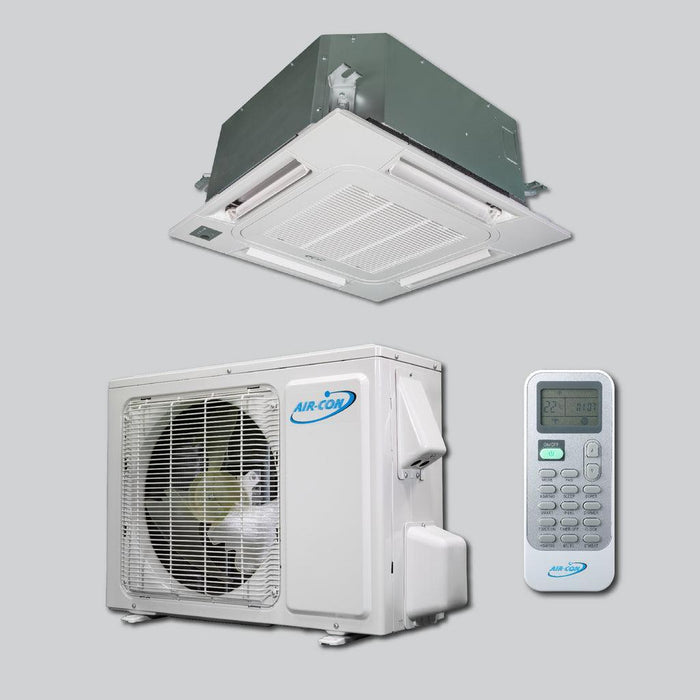 Air-Con Sky Pro 9000 BTU Cassette Type Ductless Air Conditioner 20 SEER - ASLEC4H4S09/ ASLCI4H4S09-ASLEC4H4S09/ ASLCI4H4S090  Mini Split Systems Direct
