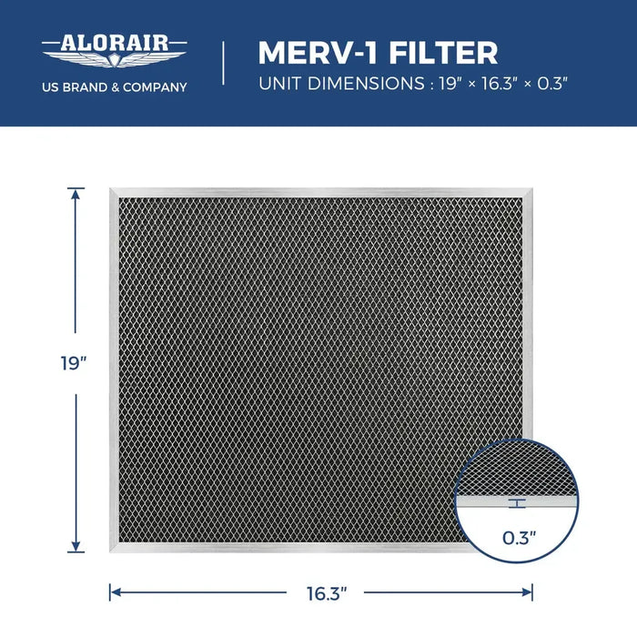 AlorAir 3-Pack MERV-1 Filter for Commercial dehumidifier Sentinel SLGR 1400X - AA-SLGR-1400XF  Mini Split Systems Direct