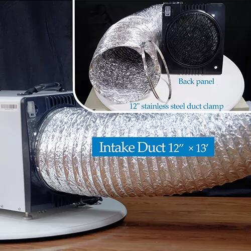 AlorAir Dehumidifier Aluminum Foil Inlet Duct with a Diameter of 12 Inches and 13 ft Long (HD90/HDi90) - AA-VC-HD0-AA-VC-HD90  Mini Split Systems Direct