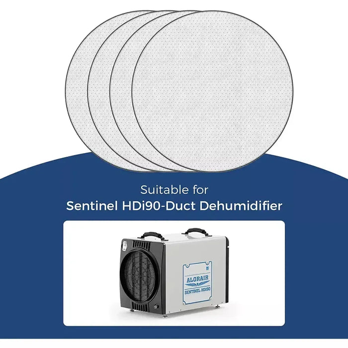 AlorAir MERV-8 Filter for Basement Dehumidifiers Sentinel HDi90-Duct Series (Pack of 4) - AA-HDi90DCP4-FILTERS  Mini Split Systems Direct