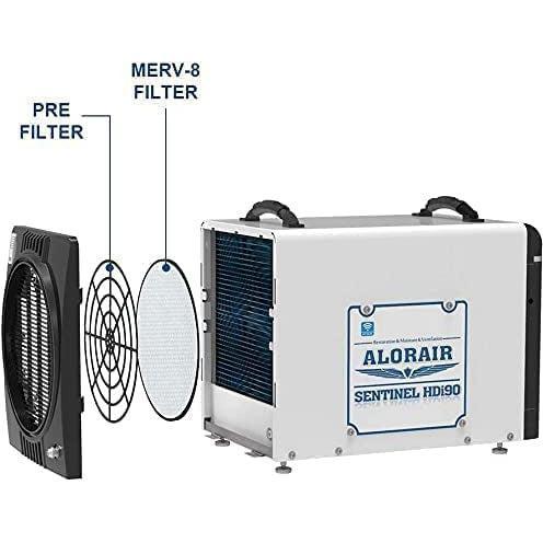 AlorAir MERV-8 Filter for Basement Dehumidifiers Sentinel HDi90-Duct Series (Pack of 4) - AA-HDi90DCP4-FILTERS  Mini Split Systems Direct