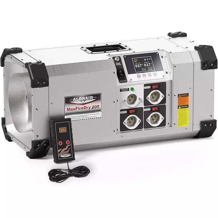 AlorAir MaxFireDry 200 Portable Electric Heater 20,000 BTU with Thermostat, PTC Thermistor, Timer, LCD Display - B09J25FNTN  Mini Split Systems Direct