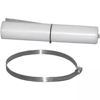 AlorAir PE Ducting with Stainless Steel Clamp Air Scrubbers (12.4 in) - AA-PE-DUCTING  Mini Split Systems Direct