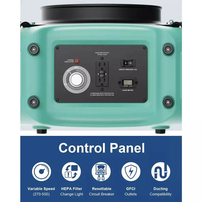 AlorAir PureAiro HEPA Max 770 industrial Air Scrubber X002STPS0J - X002STPS0J  Mini Split Systems Direct