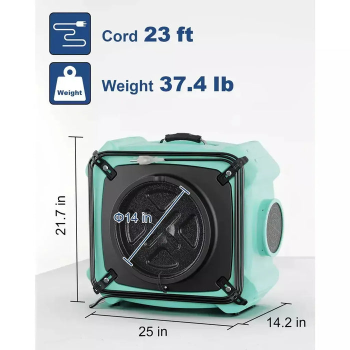 AlorAir PureAiro HEPA Max 770 industrial Air Scrubber X002STPS0J - X002STPS0J  Mini Split Systems Direct
