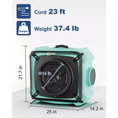 AlorAir PureAiro HEPA Max 770 industrial Air Scrubber X002STPS0J - X002STPS0J  Mini Split Systems Direct