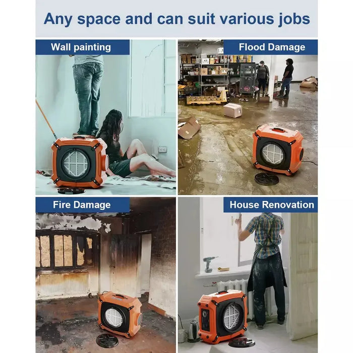 AlorAir PureAiro HEPA Max 970 Air Scrubber X002J6L0FX - X002J6L0FX  Mini Split Systems Direct
