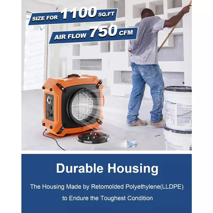 AlorAir PureAiro HEPA Max 970 Air Scrubber X002J6L0FX - X002J6L0FX  Mini Split Systems Direct