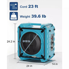 AlorAir PureAiro HEPA Pro 870 Air Scrubber UV-C Light - HEPA-Pro-870  Mini Split Systems Direct