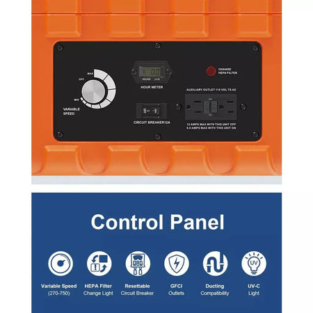 AlorAir PureAiro HEPA Pro 970 Air Scrubber - B088NB1HJM  Mini Split Systems Direct