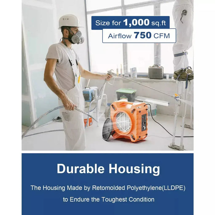 AlorAir PureAiro HEPA Pro 970 Air Scrubber - B088NB1HJM  Mini Split Systems Direct