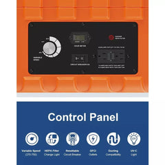 AlorAir PureAiro HEPA Pro 970 Air Scrubber - B088NB1HJM  Mini Split Systems Direct