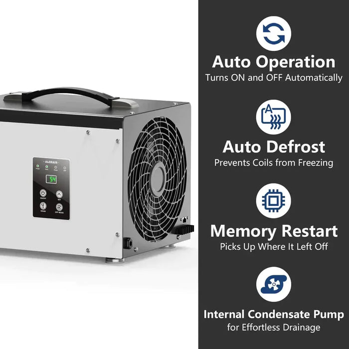 AlorAir Sentinel HD35P Energy Star 70 Pint Dehumidifier with Pump and Hose for Basements or Crawl Spaces - Sentinel-HD35  Mini Split Systems Direct