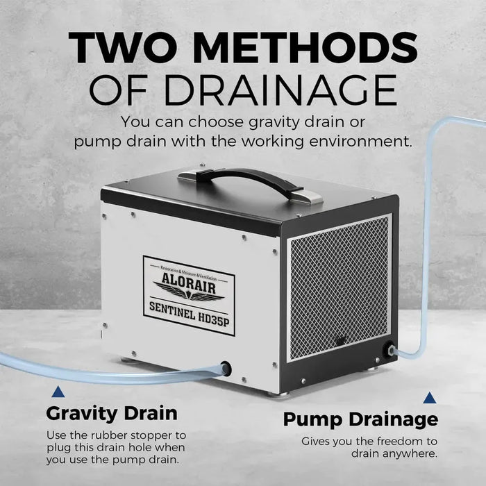 AlorAir Sentinel HD35P Energy Star 70 Pint Dehumidifier with Pump and Hose for Basements or Crawl Spaces - Sentinel-HD35  Mini Split Systems Direct