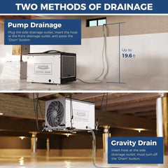 AlorAir Sentinel HD35P Energy Star 70 Pint Dehumidifier with Pump and Hose for Basements or Crawl Spaces - Sentinel-HD35  Mini Split Systems Direct