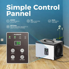 AlorAir Sentinel HD35P Energy Star 70 Pint Dehumidifier with Pump and Hose for Basements or Crawl Spaces - Sentinel-HD35  Mini Split Systems Direct