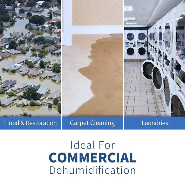 AlorAir Sentinel HD55 Commercial Dehumidifier with Drain Hose for Crawl Spaces - X002PLZ9CR-X002WCF2RB-B01LWA8J37  Mini Split Systems Direct