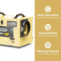 AlorAir Sentinel HD55S 120 PPD Dehumidifier in Gold for Basement, Crawl Space, Commercial Use - Sentinel HD55S-Gold  Mini Split Systems Direct