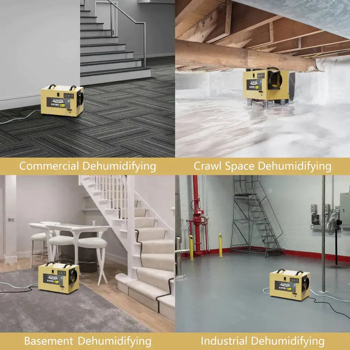 AlorAir Sentinel HD55S 120 PPD Dehumidifier in Gold for Basement, Crawl Space, Commercial Use - Sentinel HD55S-Gold  Mini Split Systems Direct