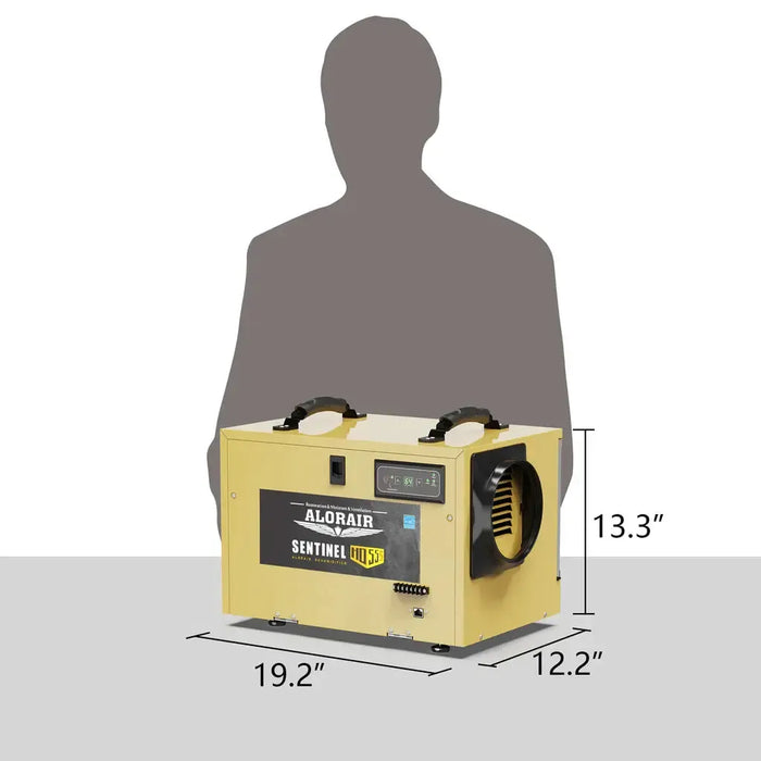 AlorAir Sentinel HD55S 120 PPD Dehumidifier in Gold for Basement, Crawl Space, Commercial Use - Sentinel HD55S-Gold  Mini Split Systems Direct