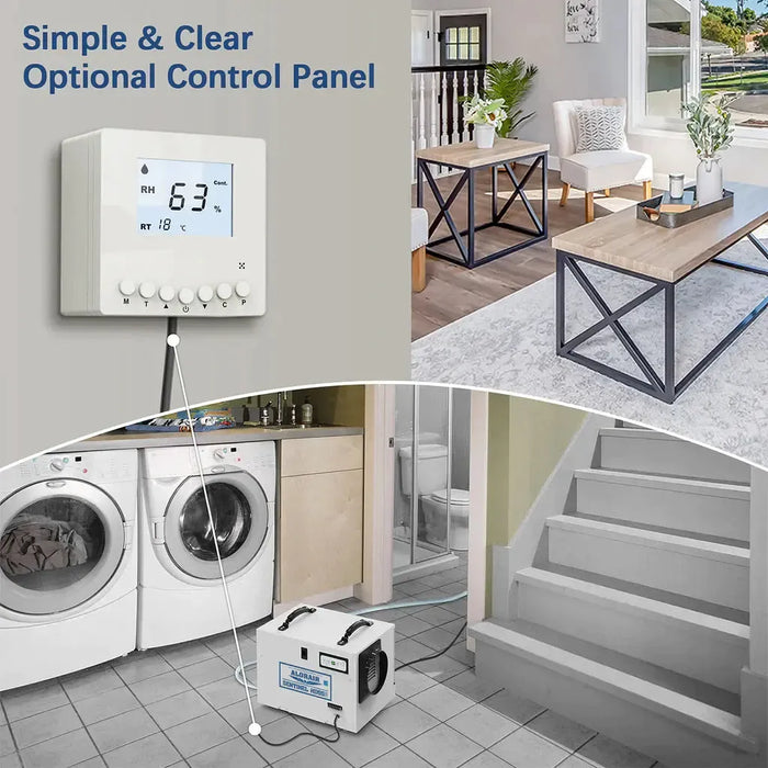 AlorAir Sentinel HD55S 120 PPD Dehumidifier in White for Basement, Crawl Space, Commercial Use - Sentinel HD55S White  Mini Split Systems Direct