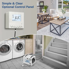 AlorAir Sentinel HD55S 120 PPD Dehumidifier in White for Basement, Crawl Space, Commercial Use - Sentinel HD55S White  Mini Split Systems Direct
