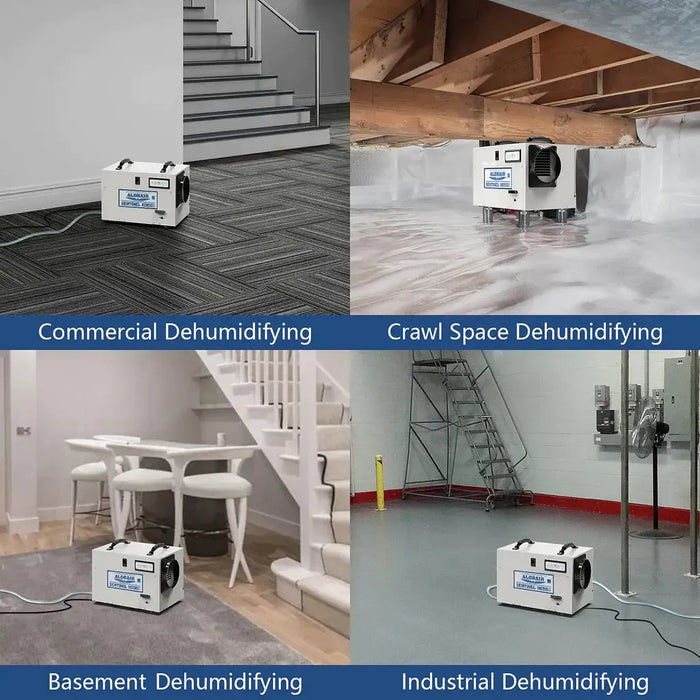 AlorAir Sentinel HD55S 120 PPD Dehumidifier in White for Basement, Crawl Space, Commercial Use - Sentinel HD55S White  Mini Split Systems Direct