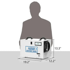 AlorAir Sentinel HD55S 120 PPD Dehumidifier in White for Basement, Crawl Space, Commercial Use - Sentinel HD55S White  Mini Split Systems Direct