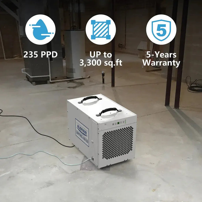 AlorAir Sentinel HDi120 LGR Dehumidifier with Pump - Sentinel-HDi120  Mini Split Systems Direct