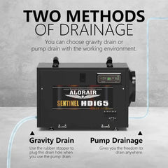 AlorAir Sentinel HDi65s Black Commercial Dehumidifiers Crawl Space Basement dehumidifier with Pump X003A6LVBJ - X003A6LVBJ  Mini Split Systems Direct