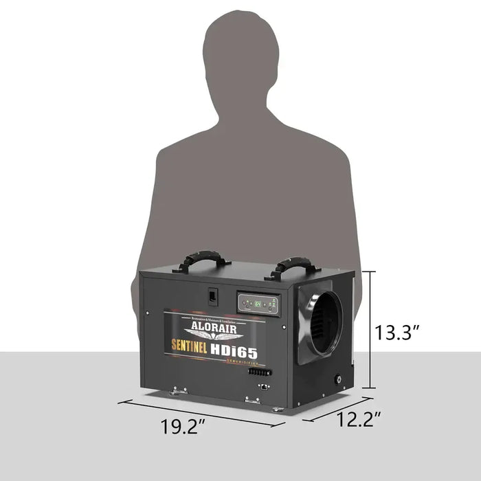 AlorAir Sentinel HDi65s Black Commercial Dehumidifiers Crawl Space Basement dehumidifier with Pump X003A6LVBJ - X003A6LVBJ  Mini Split Systems Direct