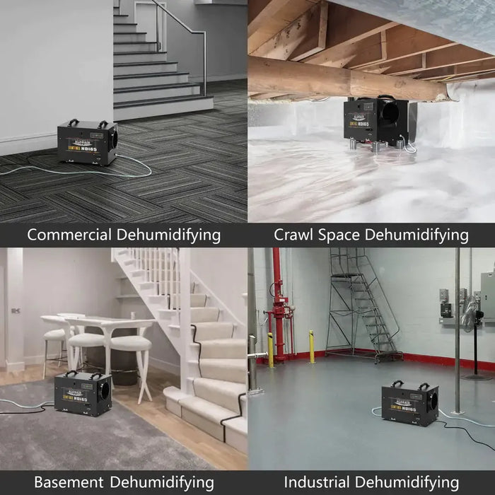 AlorAir Sentinel HDi65s Black Commercial Dehumidifiers Crawl Space Basement dehumidifier with Pump X003A6LVBJ - X003A6LVBJ  Mini Split Systems Direct