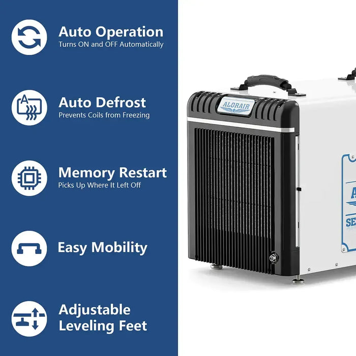 AlorAir Sentinel HDi90 90 PPD Basement and Crawl Space Dehumidifier with Pump - B01LW8WRUP  Mini Split Systems Direct