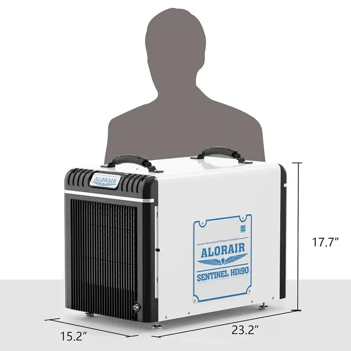 AlorAir Sentinel HDi90 90 PPD Basement and Crawl Space Dehumidifier with Pump - B01LW8WRUP  Mini Split Systems Direct