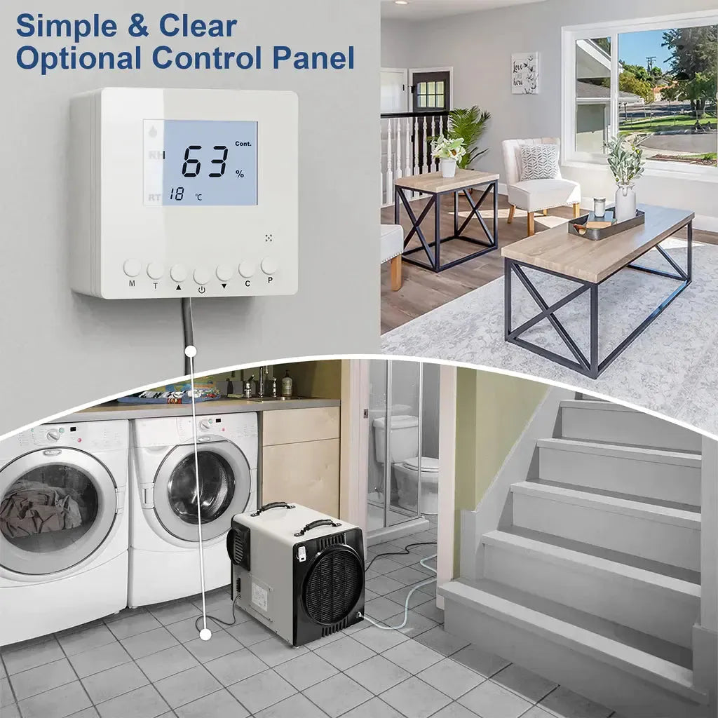 AlorAir Sentinel HDi90 Ductable Version 90 PPD Basement and Crawl Space Dehumidifier with Drain Hose and Pump