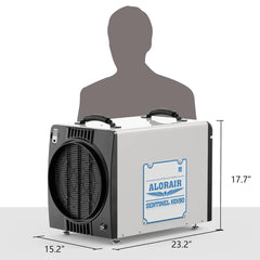 AlorAir Sentinel HDi90 Ductable Version 90 PPD Basement and Crawl Space Dehumidifier with Drain Hose and Pump