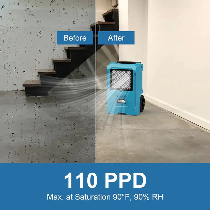 AlorAir Storm DP 110 PPD Commercial Dehumidifier with Pump - App Enabled - Storm-DP-Blue-Storm-DP-Yellow  Mini Split Systems Direct