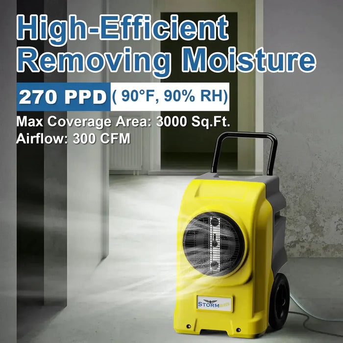 AlorAir Storm Elite Commercial Dehumidifier with Pump and Wi-Fi 270 PPD - X0037KT0LL-X0037KUKDD-X0037KUL0Z-X0037KREFF  Mini Split Systems Direct