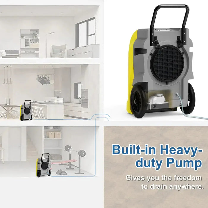 AlorAir Storm Elite Commercial Dehumidifier with Pump and Wi-Fi 270 PPD - X0037KT0LL-X0037KUKDD-X0037KUL0Z-X0037KREFF  Mini Split Systems Direct