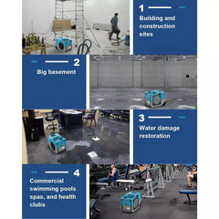 AlorAir Storm LGR 1250 125 PPD Industrial Commercial Dehumidifier with Pump - X002J9KWNV-X002J92YPF  Mini Split Systems Direct