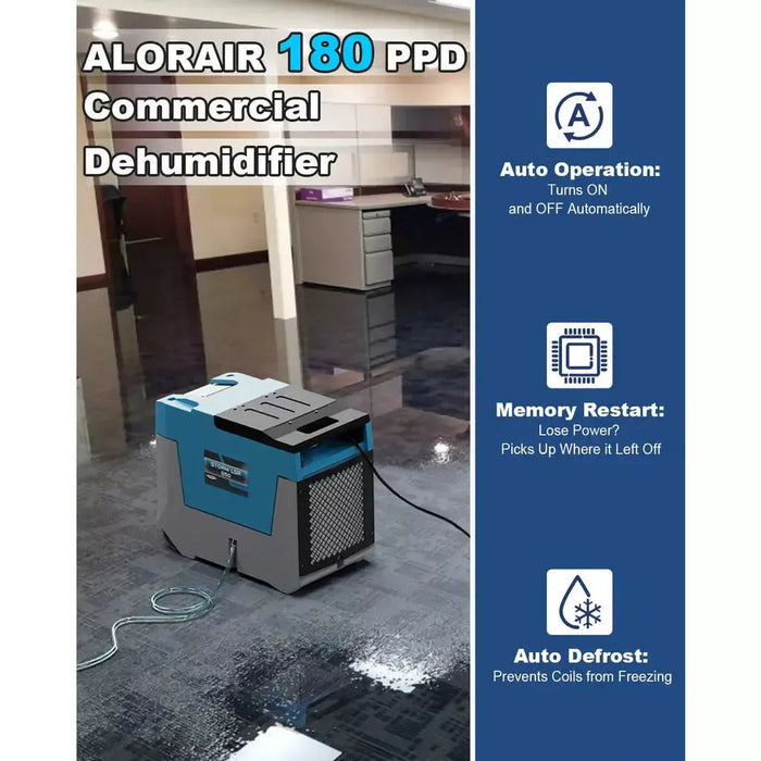 AlorAir Storm LGR 850 180 PPD Commercial Dehumidifier with Pump - X002J9KWT5-X002J9OYPN  Mini Split Systems Direct