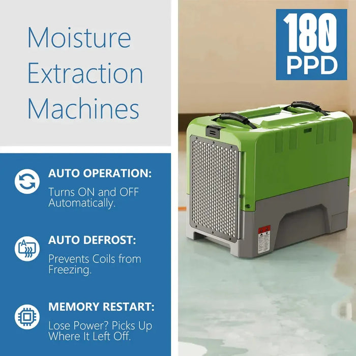 AlorAir Storm LGR Extreme 85 PPD Commercial Dehumidifier with Pump for Restoration - Storm LGR Extreme-Green-Storm LGR Extreme-Red-Storm LGR Extreme-Blue-Storm LGR Extreme-Yellow  Mini Split Systems Direct