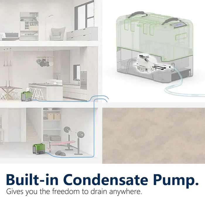 AlorAir Storm LGR Extreme 85 PPD Commercial Dehumidifier with Pump for Restoration - Storm LGR Extreme-Green-Storm LGR Extreme-Red-Storm LGR Extreme-Blue-Storm LGR Extreme-Yellow  Mini Split Systems Direct