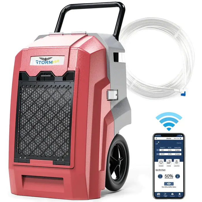 AlorAir Storm Pro Commercial Dehumidifier For Water Damage Restoration - Storm Pro-Yellow-WIFI-CETL-Storm Pro-Red-WIFI-CETL-Storm Pro-Blue-WIFI-CETL-Storm Pro-Green-WIFI-CETL  Mini Split Systems Direct