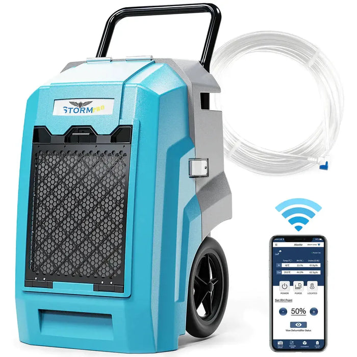AlorAir Storm Pro Commercial Dehumidifier For Water Damage Restoration - Storm Pro-Yellow-WIFI-CETL-Storm Pro-Red-WIFI-CETL-Storm Pro-Blue-WIFI-CETL-Storm Pro-Green-WIFI-CETL  Mini Split Systems Direct