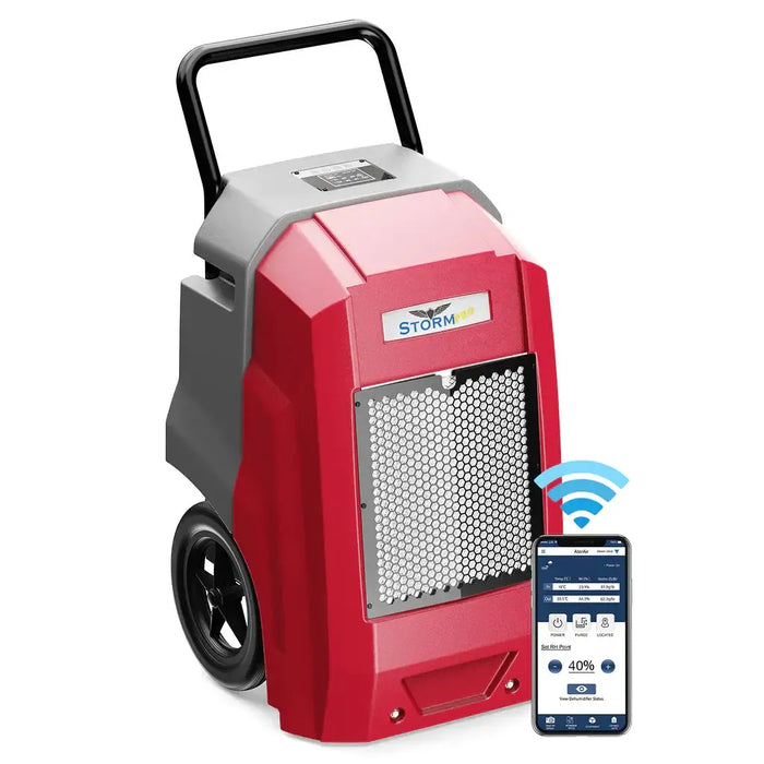 AlorAir Storm Pro Smart Wi-Fi Dehumidifier for Large Basement - STORM-PRO-GREEN-STORM-PRO-BLUE-STORM-PRO-YELLOW-STORM-PRO-RED  Mini Split Systems Direct